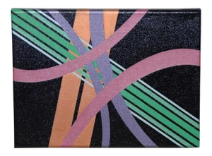 Charles Hersey Vintage Modernist Op-Art Painting C.1971