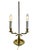 Early 20th Century Empire-Style French Tôle & Gilt Brass Bouillotte Lamp With Green Tole Shade For Sale - Image 12 of 18