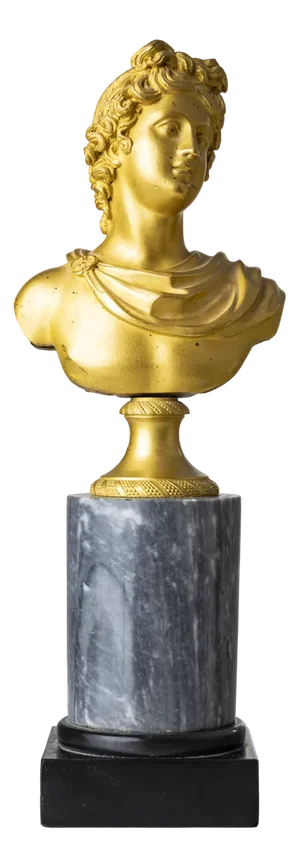 Grand Tour Bust of Apollo Belvedere, 19th Century, Bronze on Marble Base