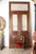 Antique French Painted Double Entry Doors With Transom Wood and Wrought Iron For Sale - Image 15 of 18