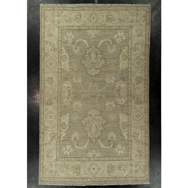Gray Oushak Rug 3' x 5' #21332 For Sale - Image 8 of 8