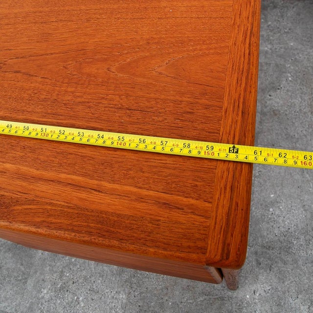 Mid Century Danish Modern Desk Floating 4 Drawer Teak Executive File Large MCM For Sale - Image 12 of 12