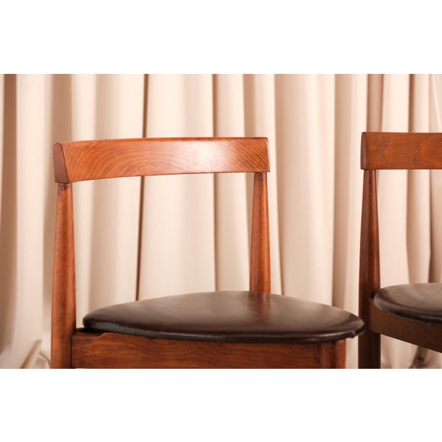 Pair of Vintage Danish Roundette Style Dining Chairs in the Manner of Hans Olsen For Sale - Image 14 of 16