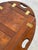 Brown Vintage Scandinavian Mid Century Modern Transforming Wooden Tray Table For Sale - Image 8 of 9