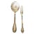 Vintage Silverplate Mismatched Pattern Sugar Spoon & Lemon Fork For Sale