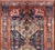Antique Persian finely woven Karajeh rug Two Geometric Medallions in Green, Blue, and Red.Keivan Woven Arts / rug...