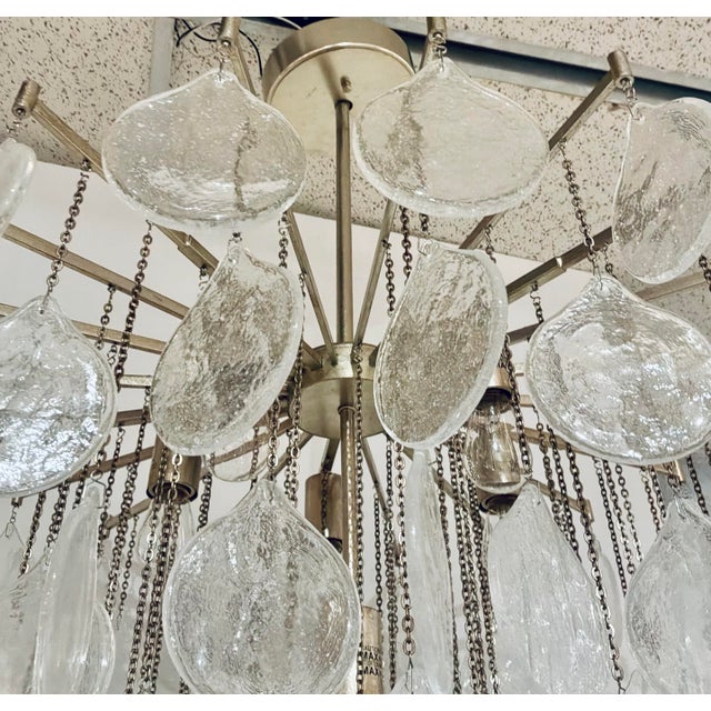 Modern Modern Seeded Glass Goccia Pendant Light For Sale - Image 3 of 4