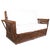 1930s Art Deco Presidents Nantucket Stick Walnut Finished Reed Rattan Livingroom Set, 4 Pieces For Sale - Image 4 of 10