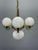 Art Deco Pendant Light in Brass and Opaline Glass, 1930s For Sale - Image 3 of 13