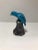 1940s Chinese Aubergine Turquoise Mudman Bonsai Exotic Bird Statue For Sale - Image 9 of 9