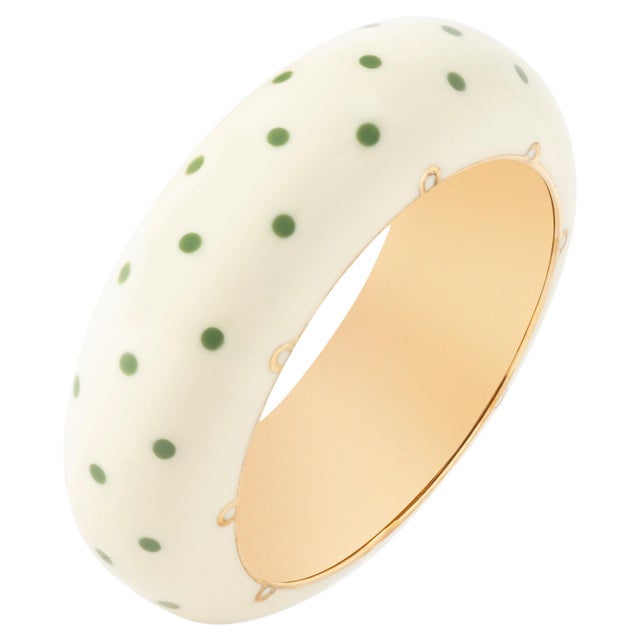 Miriam Salat 70s Resin Pin Up Resin Sterling Silver Bangle 70s style For Sale - Image 15 of 18