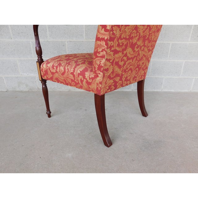 Hancock & Moore Federal Style Inlaid Lolling Chair For Sale - Image 14 of 17