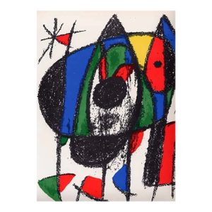 Joan Miro Original Lithograph V2-5 Mourlot 1975