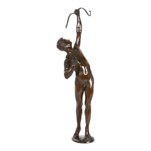 German Bronze Sculpture of “Hercules & Stymphalian Birds” by Joseph Uphues