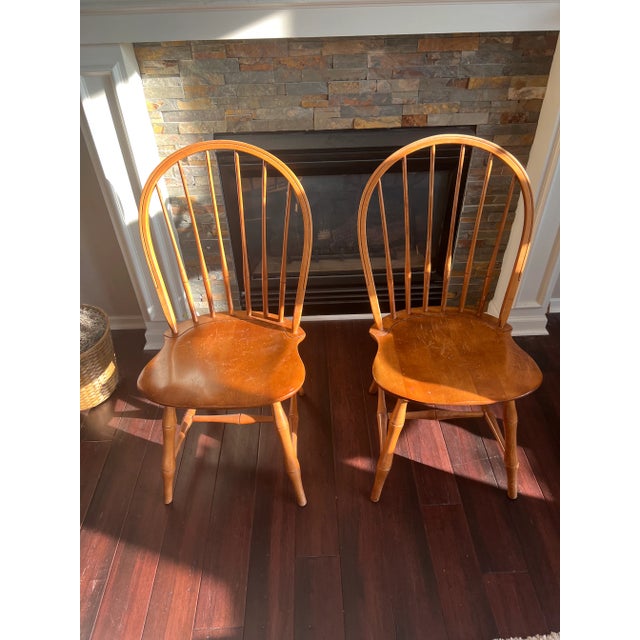 Nichols & Stone Windsor Chairs - Set of 2 For Sale - Image 10 of 13