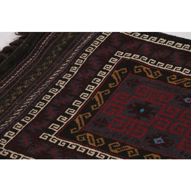 1950s Vintage Balisht Tribal Rug in Polychromatic Geometric Patterns - Rug & Kilim For Sale - Image 5 of 9