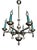 Neo-Renaissance Six-Arm Chandelier For Sale