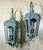 Pair of Vintage Large Solid Brass Outdoor Wall Lanterns For Sale - Image 15 of 17