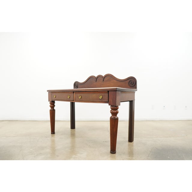 1940s Vintage Federal Style Console Table For Sale - Image 5 of 15