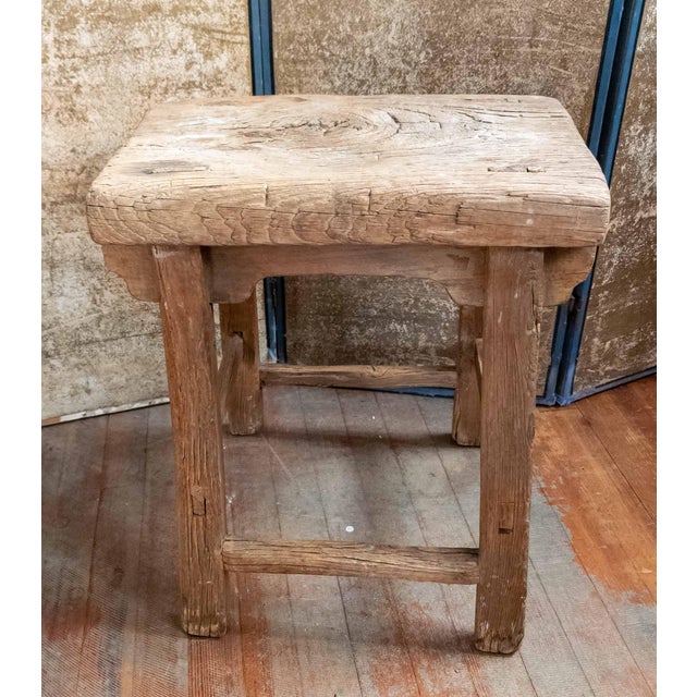 We are selling this beautiful Chinese distressed Elm wood table. This table or stand has absolutely stunning surface with...