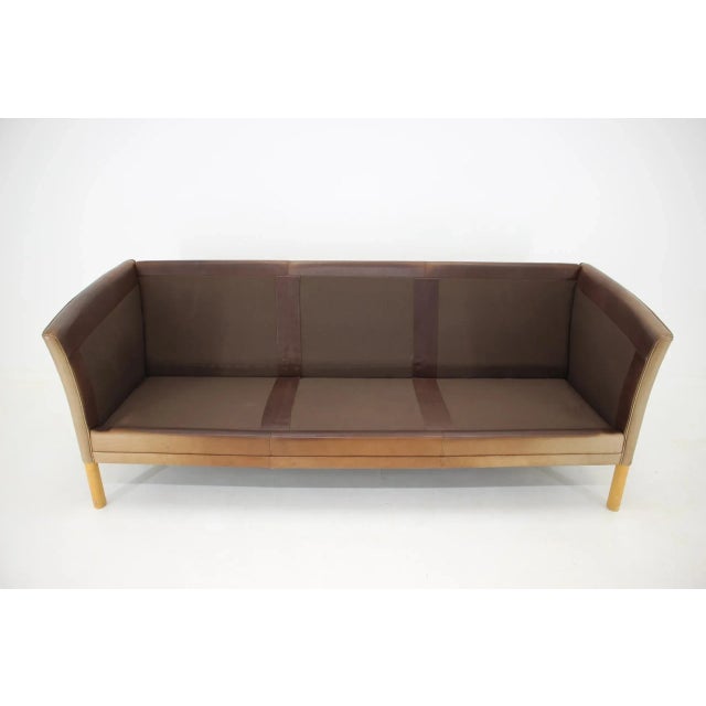 Leather 3-Seater Sofa by Georg Thams, 1960s For Sale - Image 3 of 10