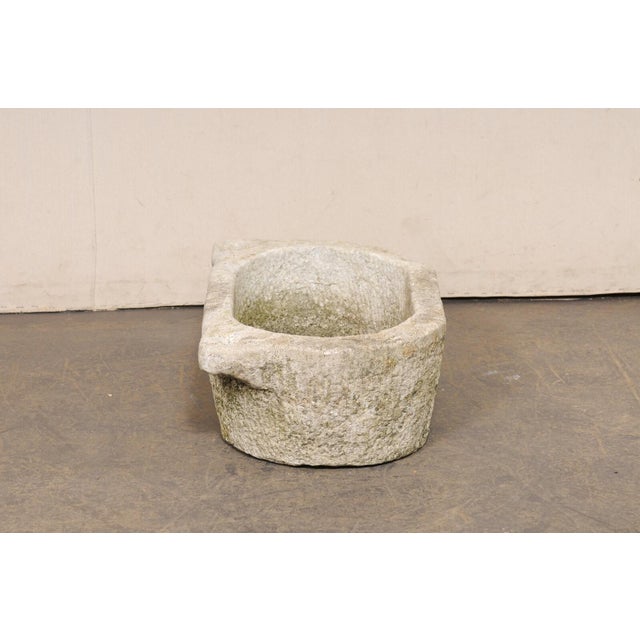 Spanish 19th Centuryentury Carved-Stone Water Trough For Sale - Image 10 of 11