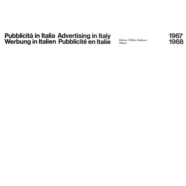 Paper Pubblicita in Italia: Advertisiing in Italy 1967-1968 For Sale - Image 7 of 11