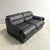 Vintage Two-Seater Sofa in Black Leather by Dreipunkt, 1970s For Sale - Image 6 of 17