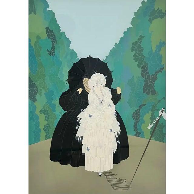 This is a 1985 color serigraph titled “Debutante” by the celebrated Art Deco artist Erté (Romain de Tirtoff). The work is...