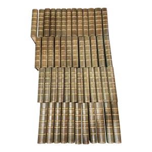 Antique Leather Bound Waverly Novels