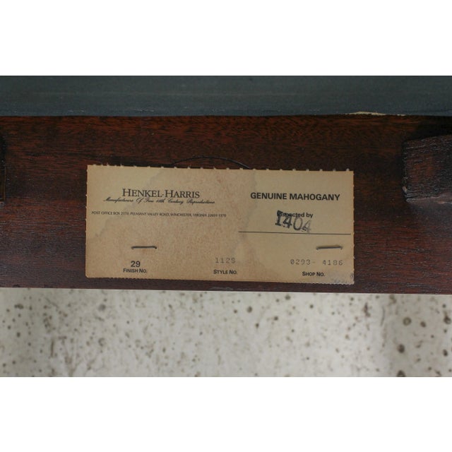 Set of 8 Henkel Harris Model 112 Mahogany Dining Room Chairs For Sale - Image 12 of 13