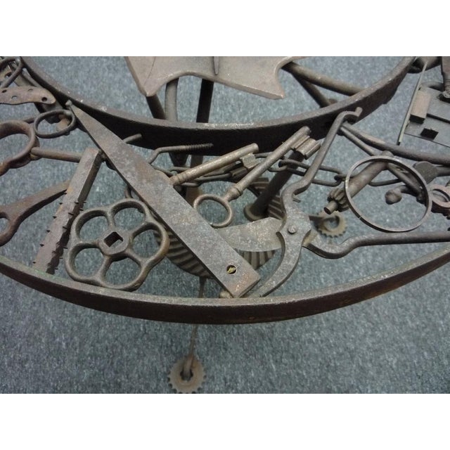 Brutalist Artist Iron Table, 1950s For Sale - Image 10 of 14