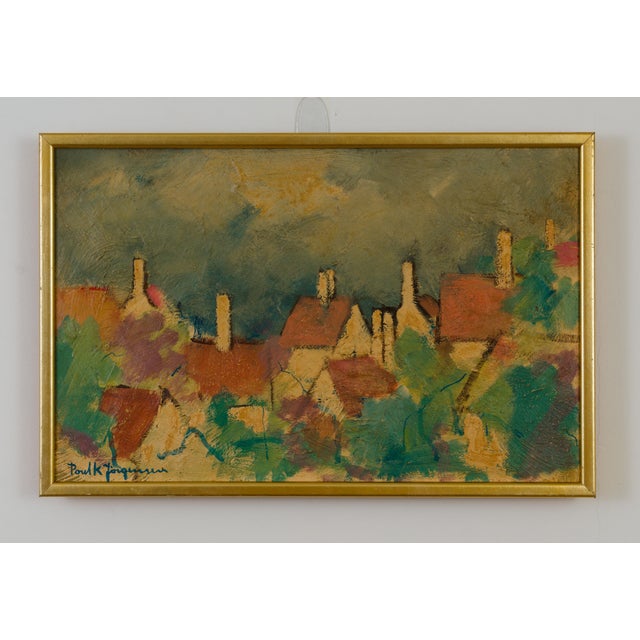Poul K. Jørgensen, Gudhjem, Bornholm Townscape, 1990s, Oil on Board For Sale - Image 12 of 12
