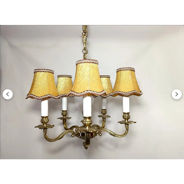 Vintage Chandelier in Bronze, 1950s For Sale - Image 18 of 18