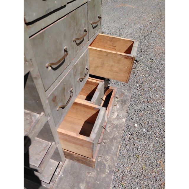Vintage Shop Made Machinists Cabinet For Sale - Image 14 of 14