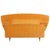 An elegant French full-size bed crafted in beautifully figured sycamore and mahogany, dating to circa 1950 and...