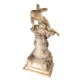 Early 20th Century Alabaster Sculpture of a Woman by Umberto Stiaccini, Florence For Sale