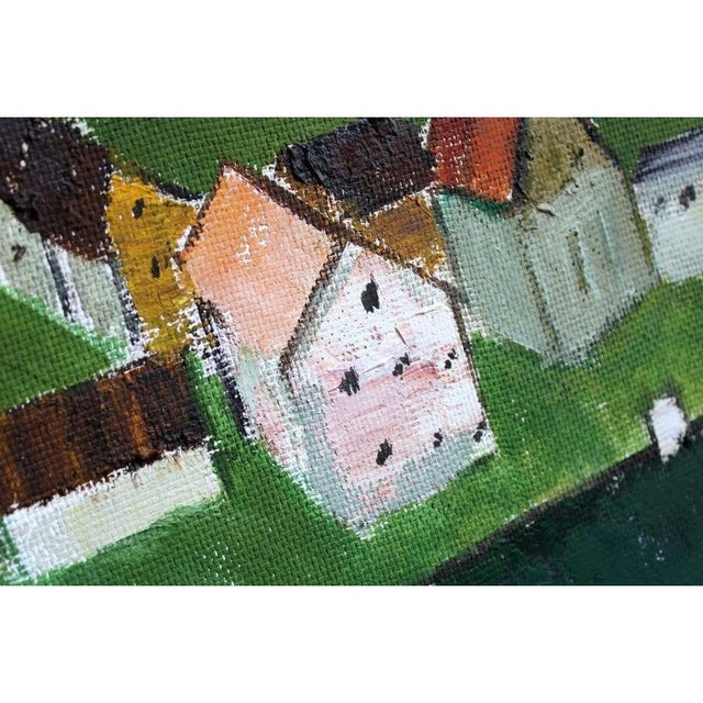 Laimdots Murnieks, City, 1990s, Oil on Cardboard For Sale - Image 8 of 8