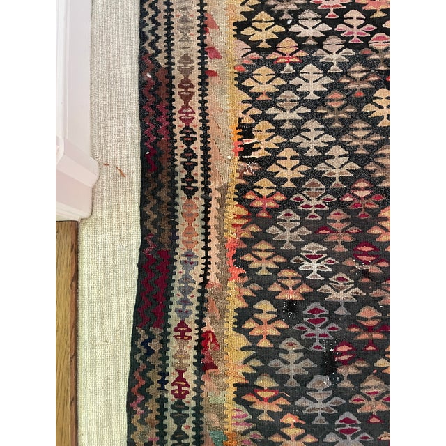 Antique Caucasian Kilim Rug Runner For Sale - Image 4 of 9