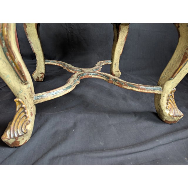 Vintage Louis XV Style Tabouret For Sale - Image 4 of 6