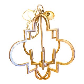 Aldrich 4 Light Chandelier in Gilded Gold. For Sale