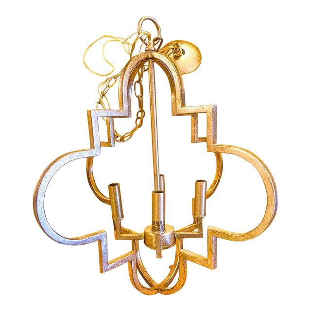 Aldrich 4 Light Chandelier in Gilded Gold. For Sale