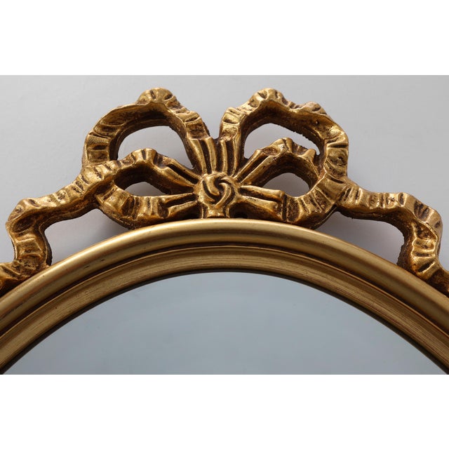 1950s 20th Century Louis XVI Mirror in Gilded Wood, France, 1950s For Sale - Image 5 of 11