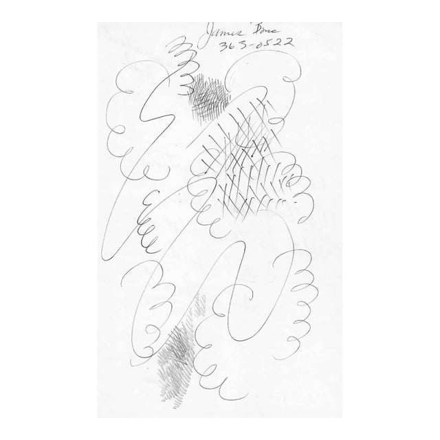 1960s Abstract Drawing by James Bone For Sale
