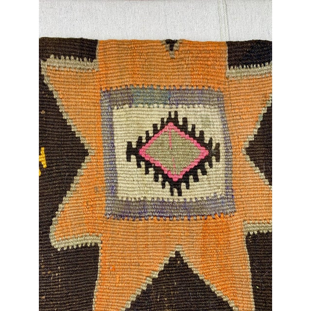 Rustic Vintage Turkish Kilim Decorative Pillow Cover For Sale - Image 3 of 9