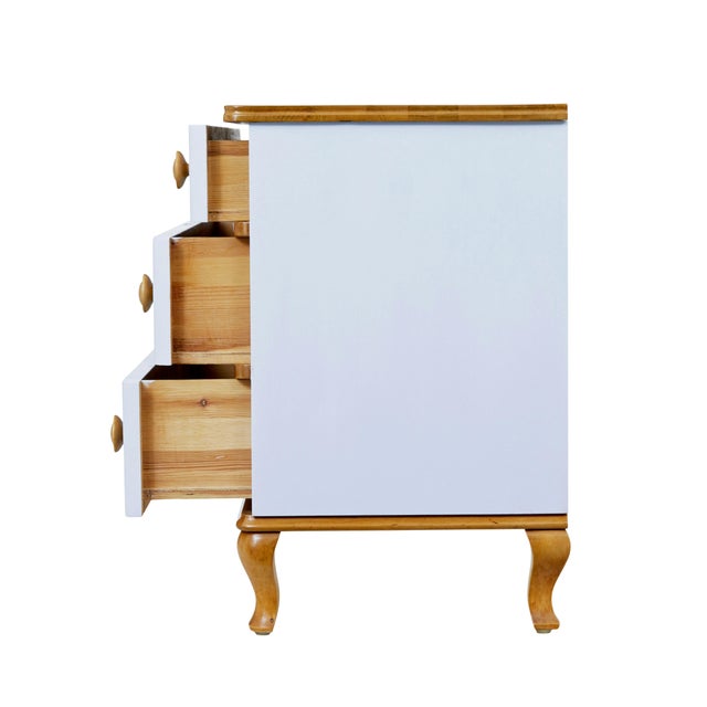 1960s Mid-Century Scandinavian Painted Birch Chest of Drawers, 1960 For Sale - Image 5 of 9