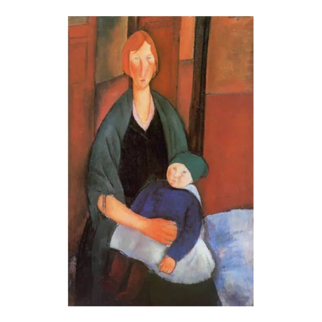 Modigliani Seated Woman With Child Limited Edition For Sale