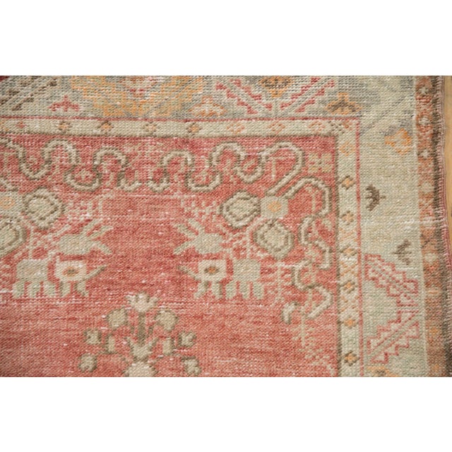 1960s Vintage Distressed Oushak Rug Runner - 2'10" X 5'10" For Sale - Image 5 of 7