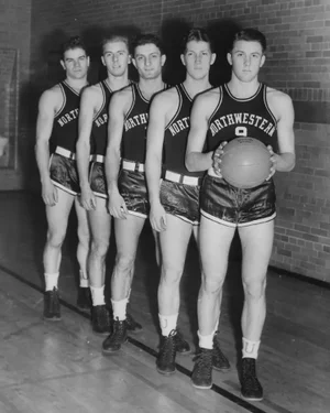 1938 Northwestern University Basketball Team Photograph