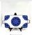 Late 20th Century Vintage Chinoiserie Blue and White Ceramic Tray Serving Platter Bombay Company For Sale - Image 5 of 11
